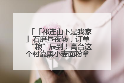 「祁连山下是我家」石磨昼夜转，订单“粮”辰到！高台这个村靠黑小麦面粉拿下成立来最大订单