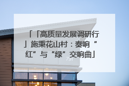 「高质量发展调研行」施秉花山村：奏响“红”与“绿”交响曲