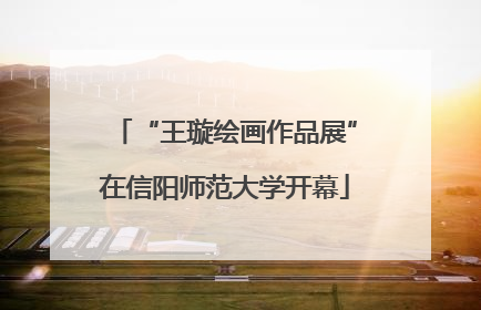 “王璇绘画作品展”在信阳师范大学开幕