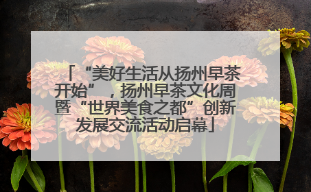 “美好生活从扬州早茶开始”，扬州早茶文化周暨“世界美食之都”创新发展交流活动启幕