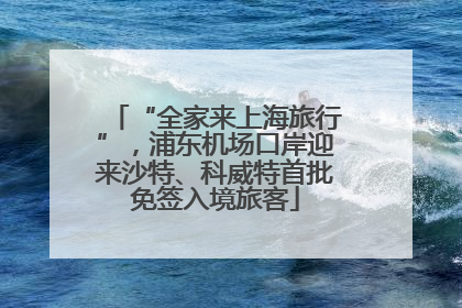 “全家来上海旅行”，浦东机场口岸迎来沙特、科威特首批免签入境旅客