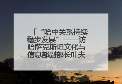 “哈中关系持续稳步发展”——访哈萨克斯坦文化与信息部副部长叶夫根尼·科切托夫