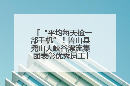 “平均每天捡一部手机”！鲁山县尧山大峡谷漂流集团表彰优秀员工
