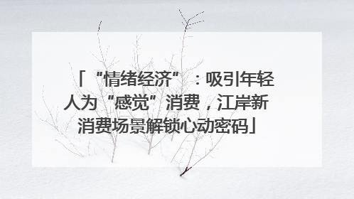 “情绪经济”：吸引年轻人为“感觉”消费，江岸新消费场景解锁心动密码