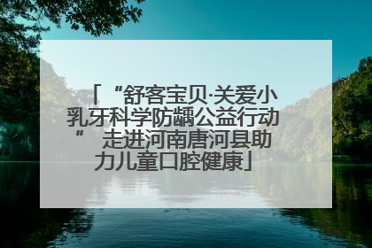“舒客宝贝·关爱小乳牙科学防龋公益行动” 走进河南唐河县助力儿童口腔健康