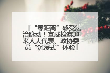 “零距离”感受法治脉动！宣威检察迎来人大代表、政协委员“沉浸式”体验