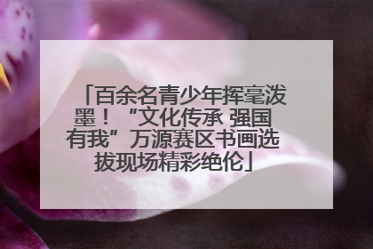 百余名青少年挥毫泼墨！“文化传承 强国有我”万源赛区书画选拔现场精彩绝伦
