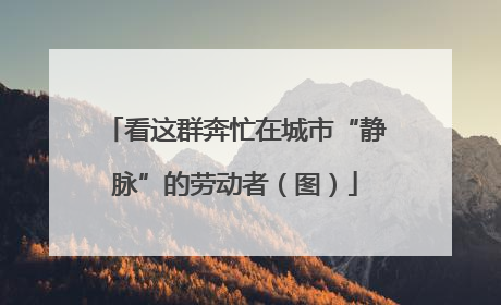 看这群奔忙在城市“静脉”的劳动者（图）
