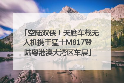 空陆双侠！天鹰车载无人机携手猛士M817登陆粤港澳大湾区车展