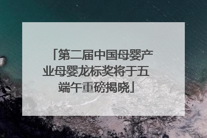 第二届中国母婴产业母婴龙标奖将于五端午重磅揭晓