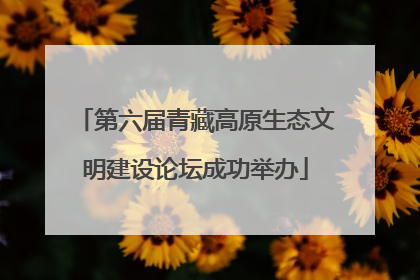第六届青藏高原生态文明建设论坛成功举办