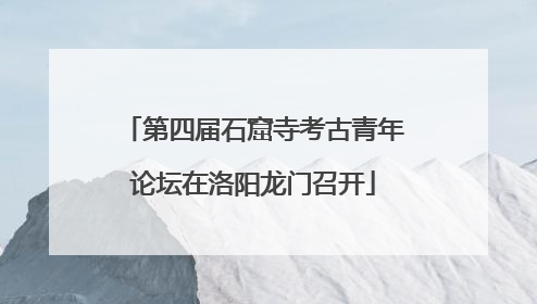 第四届石窟寺考古青年论坛在洛阳龙门召开