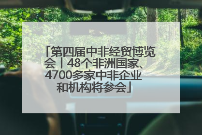 第四届中非经贸博览会丨48个非洲国家、4700多家中非企业和机构将参会