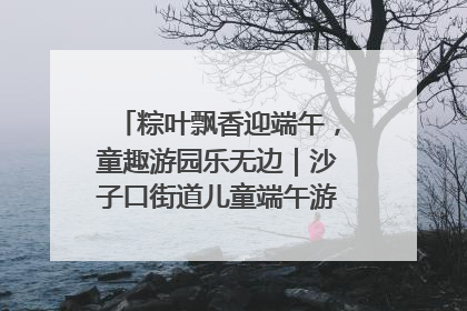 粽叶飘香迎端午，童趣游园乐无边｜沙子口街道儿童端午游园活动圆满落幕