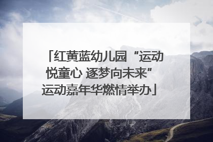 红黄蓝幼儿园“运动悦童心 逐梦向未来”运动嘉年华燃情举办
