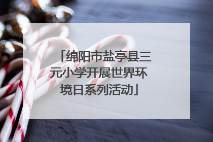 绵阳市盐亭县三元小学开展世界环境日系列活动