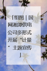 组图｜国网湘潭供电公司多形式开展“计量”主题宣传