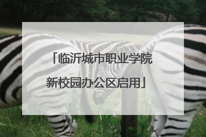 临沂城市职业学院新校园办公区启用