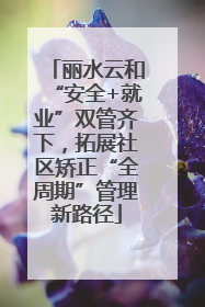 丽水云和“安全+就业”双管齐下，拓展社区矫正“全周期”管理新路径