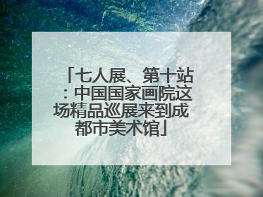 七人展、第十站：中国国家画院这场精品巡展来到成都市美术馆