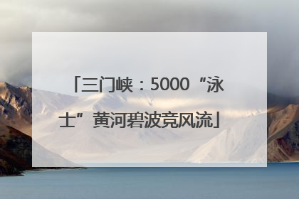 三门峡：5000“泳士”黄河碧波竞风流