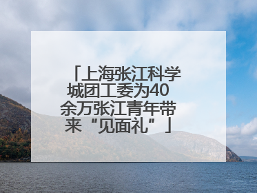 上海张江科学城团工委为40余万张江青年带来“见面礼”