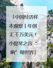 中国经济样本观察丨年创汇千万美元！小提琴之音“响”彻世界