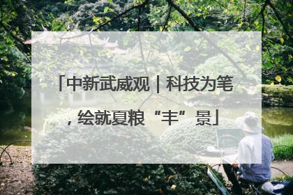 中新武威观｜科技为笔，绘就夏粮“丰”景