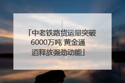 中老铁路货运量突破6000万吨 黄金通道释放强劲动能