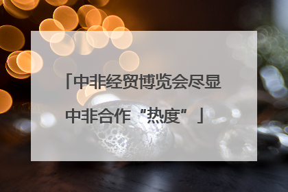中非经贸博览会尽显中非合作“热度”