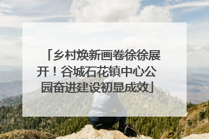 乡村焕新画卷徐徐展开！谷城石花镇中心公园奋进建设初显成效