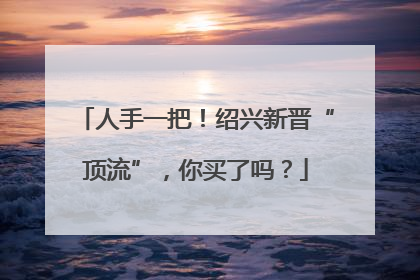 人手一把！绍兴新晋“顶流”，你买了吗？