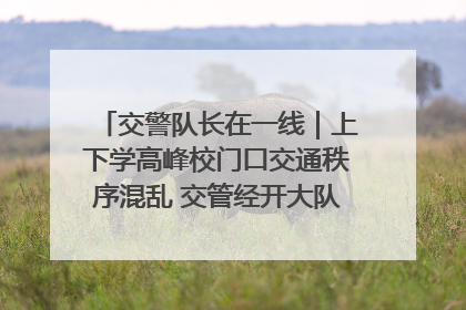 交警队长在一线｜上下学高峰校门口交通秩序混乱 交管经开大队多举措进行整治