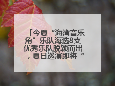 今夏“海湾音乐角”乐队海选8支优秀乐队脱颖而出，夏日巡演即将“乐动”青岛市南