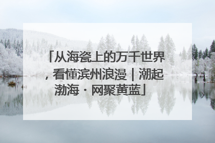 从海瓷上的万千世界，看懂滨州浪漫｜潮起渤海・网聚黄蓝