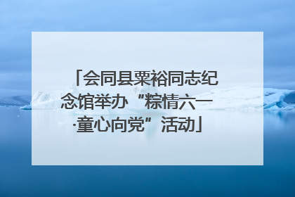 会同县粟裕同志纪念馆举办“粽情六一·童心向党”活动