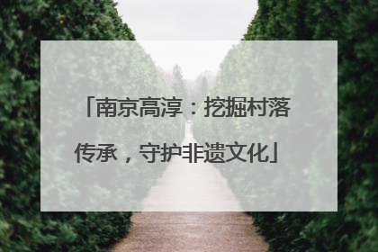 南京高淳：挖掘村落传承，守护非遗文化