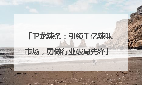 卫龙辣条：引领千亿辣味市场，勇做行业破局先锋