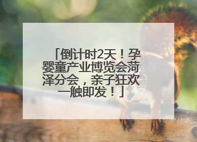 倒计时2天！孕婴童产业博览会菏泽分会，亲子狂欢一触即发！