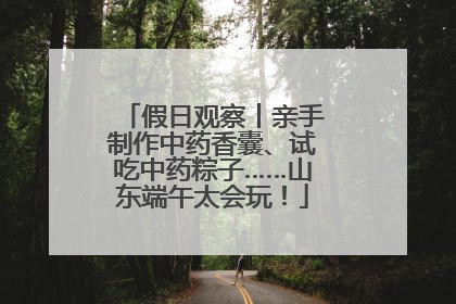 假日观察丨亲手制作中药香囊、试吃中药粽子……山东端午太会玩！