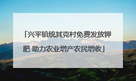 兴平镇统其克村免费发放钾肥 助力农业增产农民增收