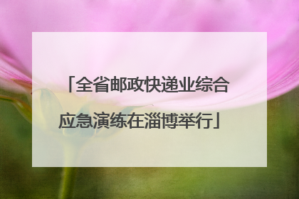 全省邮政快递业综合应急演练在淄博举行