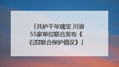 共护千年瑰宝 川渝55家单位联合发布《石窟联合保护倡议》