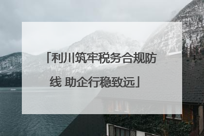 利川筑牢税务合规防线 助企行稳致远
