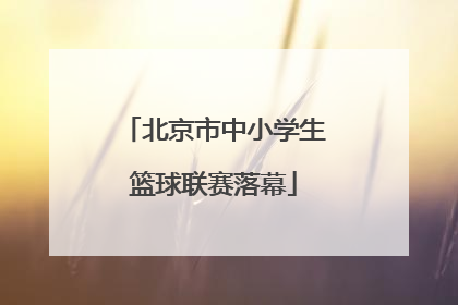 北京市中小学生篮球联赛落幕