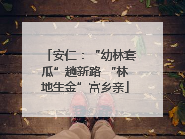 安仁：“幼林套瓜”趟新路 “林地生金”富乡亲