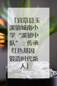 宜章县玉溪镇城南小学“溪韧中队”：传承红色基因 锻造时代新人