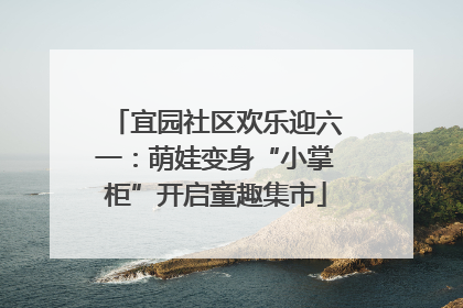 宜园社区欢乐迎六一：萌娃变身“小掌柜”开启童趣集市