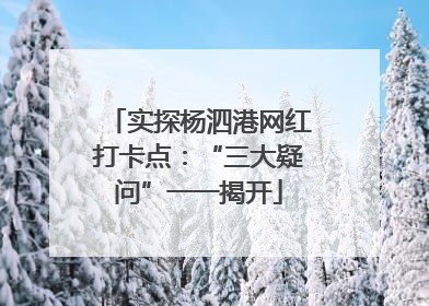 实探杨泗港网红打卡点：“三大疑问”一一揭开