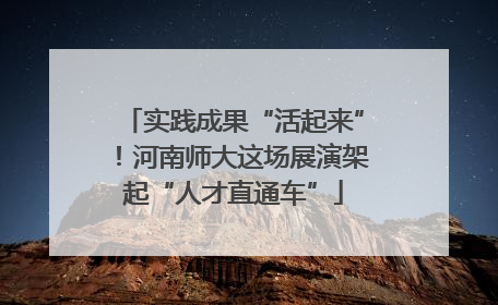 实践成果“活起来”！河南师大这场展演架起“人才直通车”